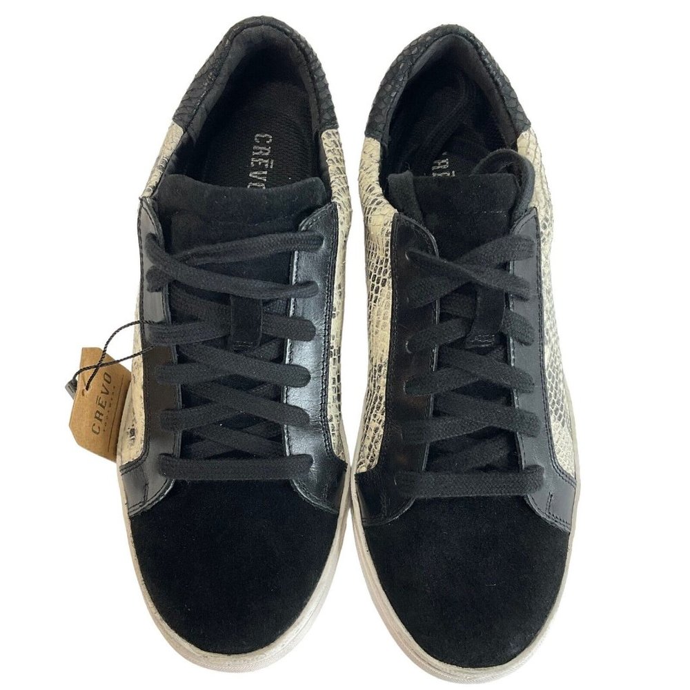 Crevo Cardi Snake Sneakers Shoes Womens Size 6.5 Black Off White CW1175-011 Nwt - Picture 3 of 8